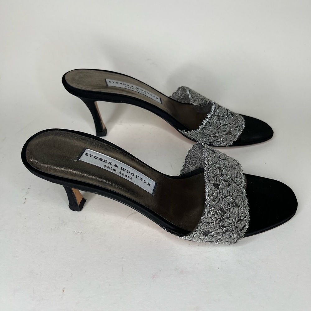 stubbs & wootton sandals slides Women size 7B great condition